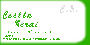 csilla merai business card